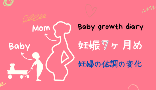 【妊娠中期】7ヶ月目の記録！どんどん成長していくbabyに感動…